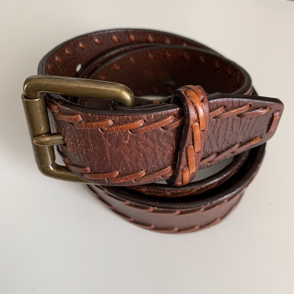 Woven Leather Belt